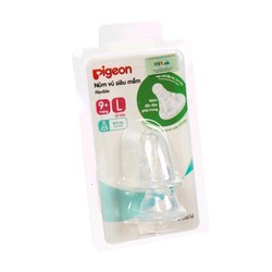 Núm vú Pigeon cổ hẹp Sz L cho bé từ 9 - 12 tháng