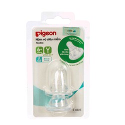 Núm vú Pigeon cổ hẹp sz Y cho bé 6-9 tháng