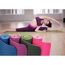 Thảm tập Yoga 2 lớp cao cấp TPE 2 hàng bao đẹp