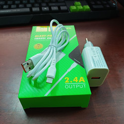 Bộ sạc nhanh 1 cổng USB, 1 cổng micro DC 5V-2.4A max DC03 dài 1.0m