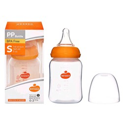 Bình Sữa PP Wesser 140ml cổ hẹp Dành cho bé 0 đến 3 tháng