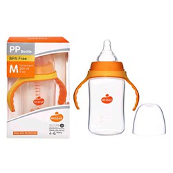 Bình Sữa Ống Hút PP Wesser 260ml Dành cho bé 6 tháng trở lên