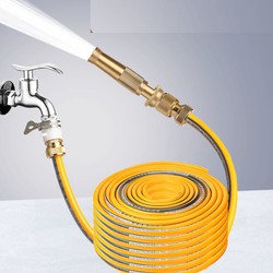 Vòi tưới cây đa năng , vòi xịt rửa xe tăng áp , chất liệu đồng đúc, đầu vòi siêu nhỏ tạo áp lực tia nước cực mạnh 206587-3 D tặng mở nắp chai 12 chức năng