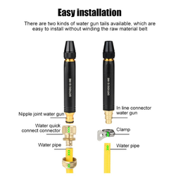 Đầu vòi xịt cao áp hợp kim Nhôm cao cấp 206587-4 A Vòi phun tăng áp lực nước vòi phun rửa xevòi tưới cây  rửa nhà phun rửa chuồng trại rửa oto xe máy Tăng áp lực nước so với vòi thường+ tặng cút nối dây