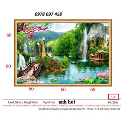 Gạch men - tranh phong cảnh đẹp