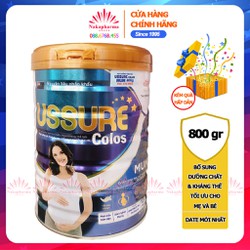 Sữa bột USSURE Colos Mum 800gr – Dành cho phụ nữ mang thai, giúp tăng cường sức khỏe cho mẹ, hỗ trợ phát triển thai nhi