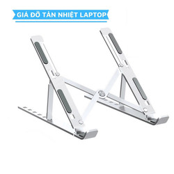 Giá đỡ laptop, máy tính xách tay, ipad, macbook, hỗ trợ tản nhiệt, có thể gấp gọn