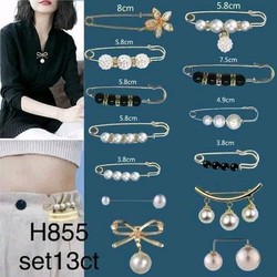 13 ghim cài quần áo ngọc trai cực xinh