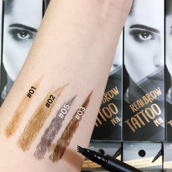 Chính hãng Bút Nước Kẻ Lông Mày Vẩy Sợi Vacosi Realbrown Tattoo Pen