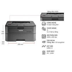 Máy in laser đơn sắc Brother HL-L2321D