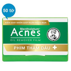 Chính hãng Phim Thấm Dầu Rohto Acnes Mentholatum Hộp 50 tờ