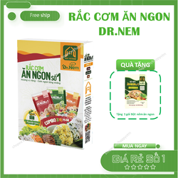 Rắc Cơm Ăn Ngon Số 1 Dr Nem. Gia vị rắc cơm 1 hộp 3 gói. Tặng 1 gói Bột nêm ăn ngon
