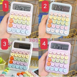 Máy Tính 12 Chữ Số Cỡ Lớn Màu Sắc Xinh Xắn
