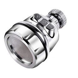 Đầu Vòi Rửa Bát Tăng Áp Mạnh 2 Chế Độ Xoay 360 ( vòi màu bạc)