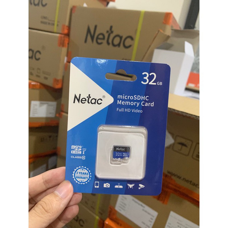 Hình ảnh Thẻ Nhớ Micro SD NETAC 32Gb Class 10 Siêu Bền dùng Cho Máy Điện Thoại Smartphone, Loa Bluetooth, MP3, Máy Tính Bảng, Camera IP cam kết hàng chất lượng - Bảo hành 5 năm