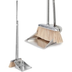 Chổi Quét Nhà Bằng Inox Kèm Hót Rác Cao Cấp 360 Độ, Bộ Chổi 3 In 1 Kèm Hót Rác Tiện Dụng