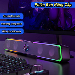 Loa Thanh Bluetooth Soundbar Để Bàn hiệu ứng led RBG HP DHE6002S Studio QuadSpeak