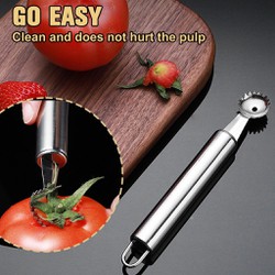 Dụng Cụ Thìa Loại Bỏ Cuốn Trái Cây Như Dâu Tây  Cà Chua Bằng Thép Không Gỉ Scooper Stainless Steel Tomato Corer