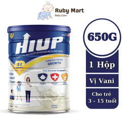 [Date T12/25] Sữa bột HIUP tăng chiều cao cho trẻ từ 2 đến 15 tuổi - Hộp 650gram