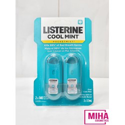 Bộ 2 Tuýp Xịt Thơm Miệng Listerine Cool Mint Pocketmist 7.7ml x2