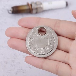 Dụng Cụ Đo Khe Hở Bugi Đánh Lửa Kiểu Đồng Xu Thước Đo Khoảng Cách Khe Hở Từ 0.6-2.4mm Chuyên Dụng Sửa Chữa Xe