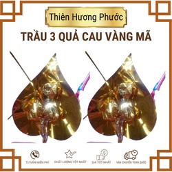 Trầu cau 3 quả vàng mã cúng lễ