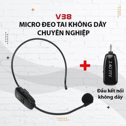 Mic Trợ Giảng Không Dây Cao Cấp 2.4G Kết Nối Loa Trợ Giảng  Loa Kéo  Amly  Điện thoại - Pin 10 Tiếng