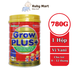 [Date T8/25]Sữa Bột Nutifood Grow Plus Đỏ dinh dưỡng hiệu quả cho trẻ suy dinh dưỡng thấp còi 780g/lon