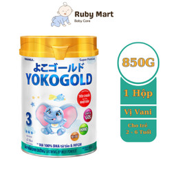 [ Date T6/25 ]Sữa bột Vinamilk Yoko Gold 3 - Hộp thiếc 850g