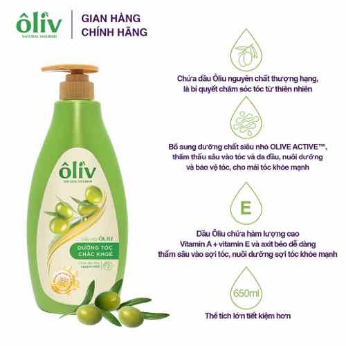 DẦU GỘI OLIV CHẮC KHỎE chai 650ML (Mã SP: DGOL)