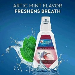 Nước súc miệng trắng răng Crest 3D White Glamorous White chai 946ml của Mỹ