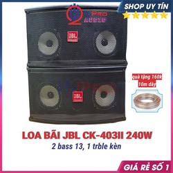 Đôi Loa Trợ Lời J.B.L CK-403II Bãi Zin - Bass Kép 12Cm - 240W, 2 Loa Lời Karaoke Gia Đình Cao Cấp, Quà 10M Dây-H2Pro Audio