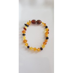 Vòng tay Hổ phách vàng tự nhiên kiểu cho bé gái 1 tuổi - 10 tuổi đeo xinh đẹp hợp các bé mệnh kim thổ thủy có 238k ạ