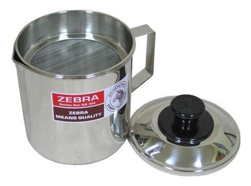 Hình ảnh Ca Inox Zebra Có Vỉ Lượt 1 Lít - 151101