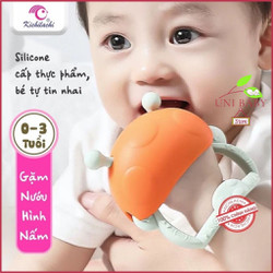Gặm nướu cho bé hình Nấm Kichilachi kèm hộp đựng an toàn cho bé