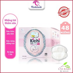 Miếng Lót thấm sữa Kichilachi, MamiCare hộp 108 miếng dán thấm sữa mỏng, thấm, chống tràn