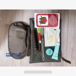 Túi mỹ phẩm du lịch, ví đồ dùng cá nhân Cerruti dùng trên khoang hạng thương gia máy bay