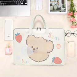 Túi chống sốc Laptop, Macbook 15.6 inch da PU cao cấp chống nước họa tết động vật cute hot trend LTHH20