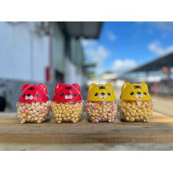 ĂN DẶM CHO BÉ Bánh men bi hổ màu đỏ / màu vàng 8M+ 100gr