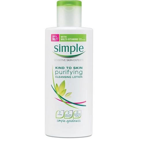 Hình ảnh Chính hãng Sữa tẩy trang Simple Kind to Skin Purifying Cleansing Lotion ( có sẵn)