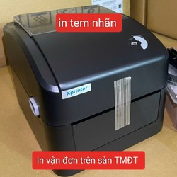 Máy in tem decal nhiệt XP420B, in đơn hàng TMĐT, tem nhãn phụ.