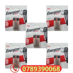 5 viên pin 9V Energizer alkaline,pin vuông Max 522