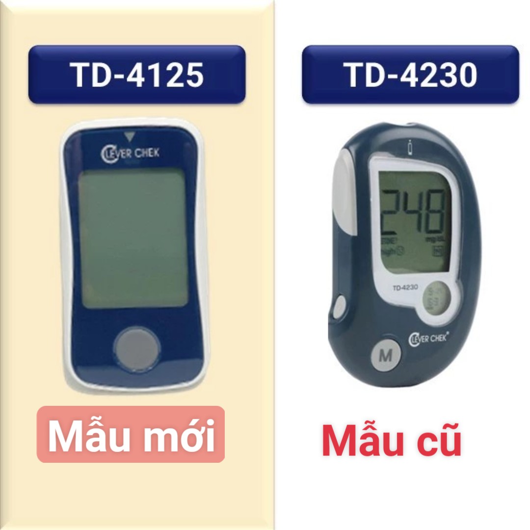 Máy đo đường huyết Clever Chek TD 4230 (Mã SP: kèm 5kim +5que thử)