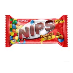 Kẹo Sôcôla Nhân Đậu Phộng NIPS Peanut Chocolate Candies (Gói 30g)