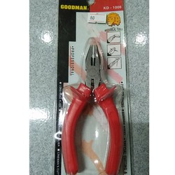 Kìm điện 5 in cao cấp goodman đỏ, kìm cầm tay