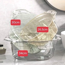 sét 3 chậu nhựa trong