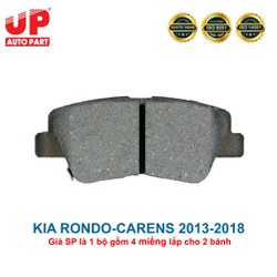 Má phanh bố thắng đĩa sau ô tô KIA RONDO-CARENS 2013-2018