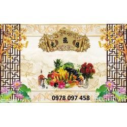 Phòng thờ - gạch tranh cao cấp