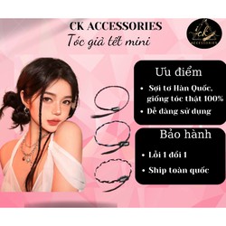 Tóc giả thắt bím nhỏ cho nữ-50cm