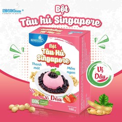 [Hộp HỒNG 100g] BỘT TÀU HỦ SINGAPORE VỊ DÂU BENUSCREAM [VN] Strawberry Tofu Pudding Powder